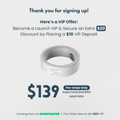 Spark Ring - Kickstarter Launch Pre-Order VIP Deposit