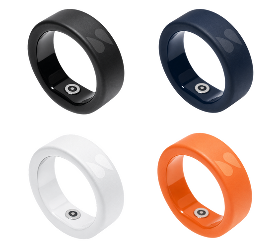 Spark Ring available in four colors - Spark Orange, Pure White, Silver Mist and Deep Charcoal - choose your favorite finish for this premium smart voice recorder ring.