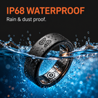 Spark Ring IP68 waterproof and dustproof - durable smart ring resistant to rain, splashes, and daily wear, perfect for active lifestyles.